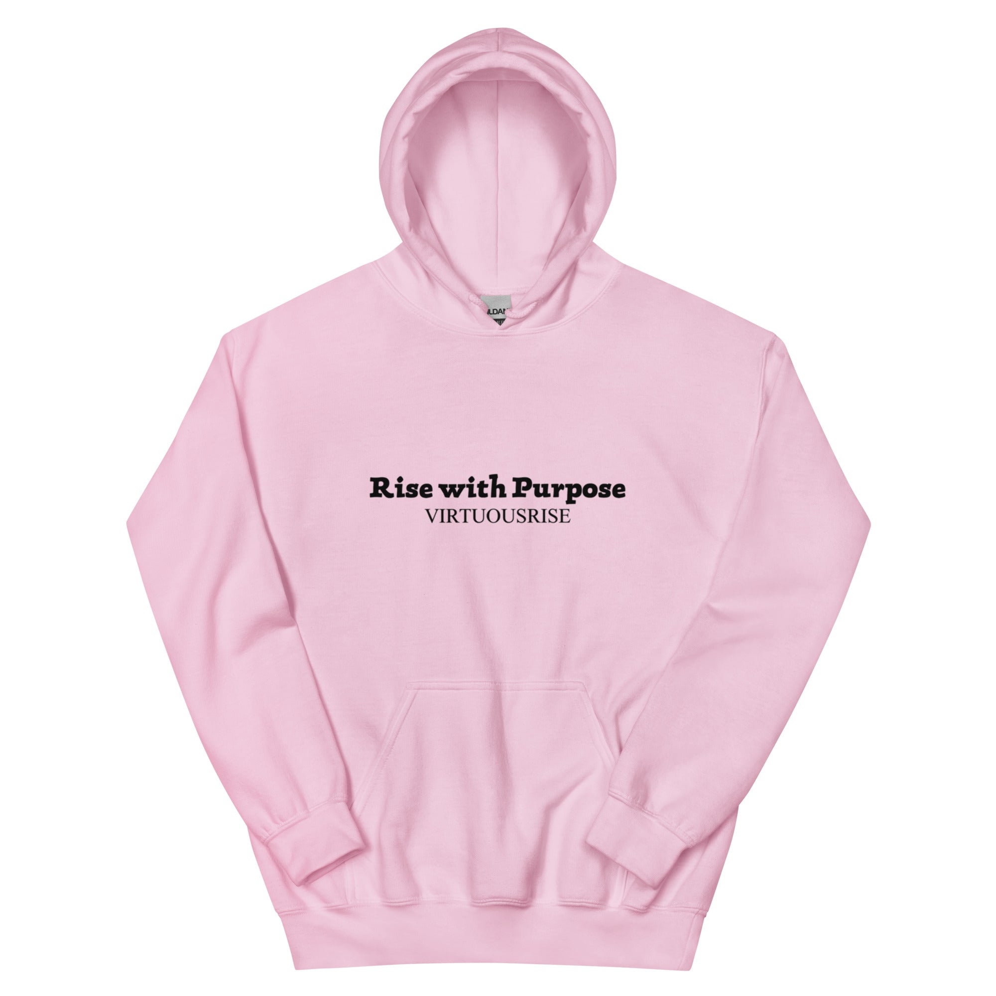 Motivational hoodie VirtuousRise Rise With Purpose design