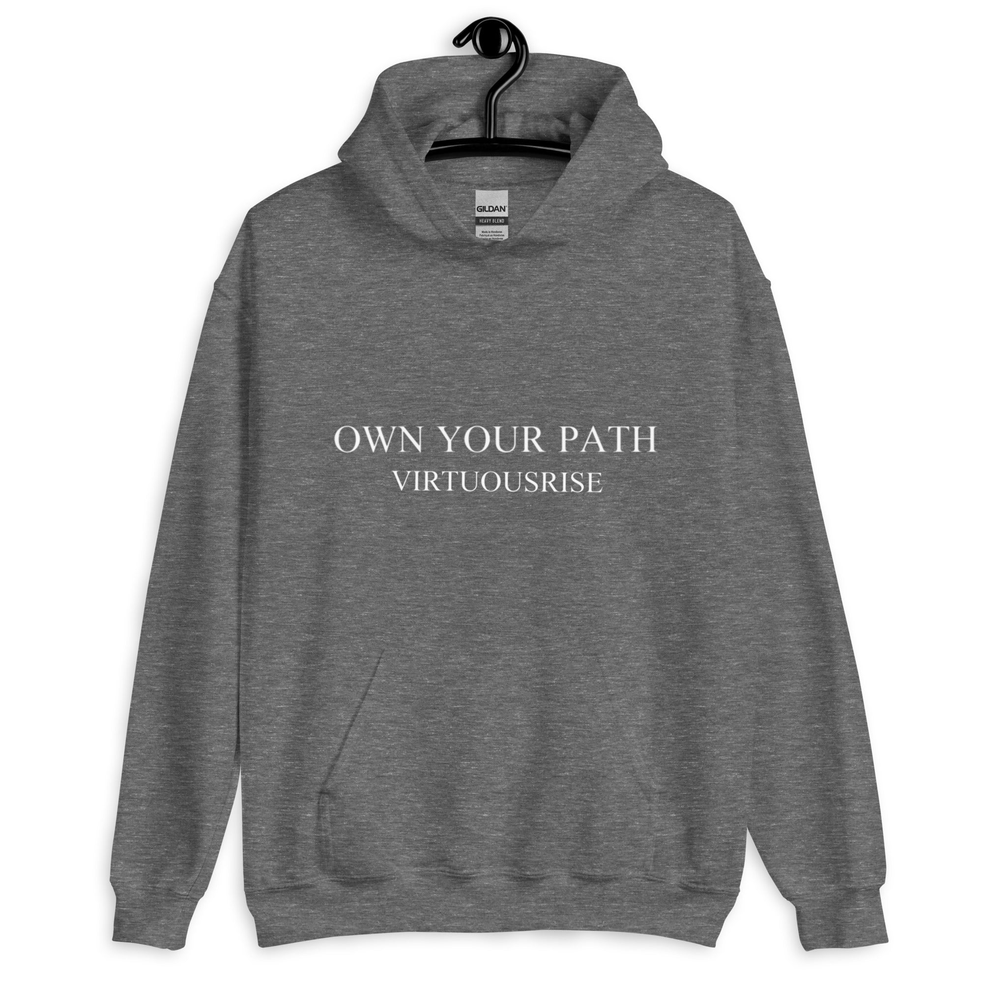 Motivational streetwear hoodie Own Your Path VirtuousRise