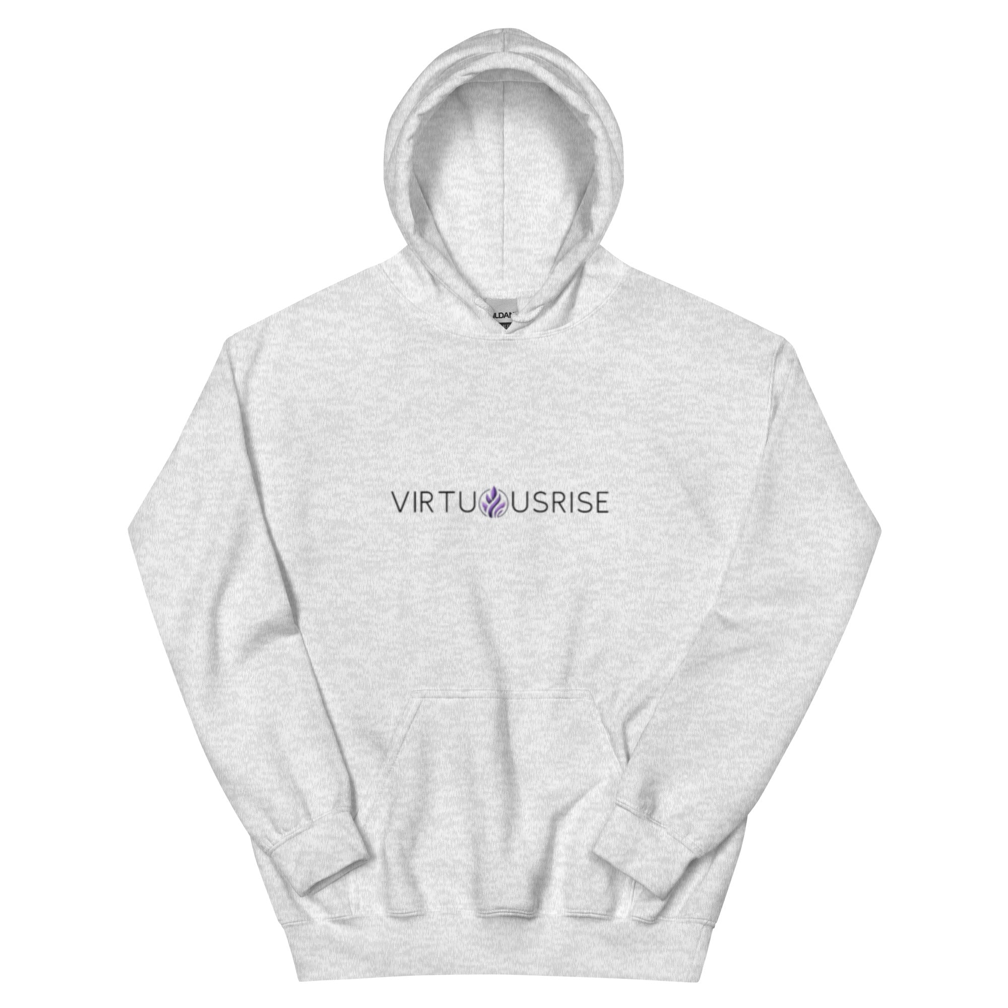 Motivational streetwear VirtuousRise signature hoodie