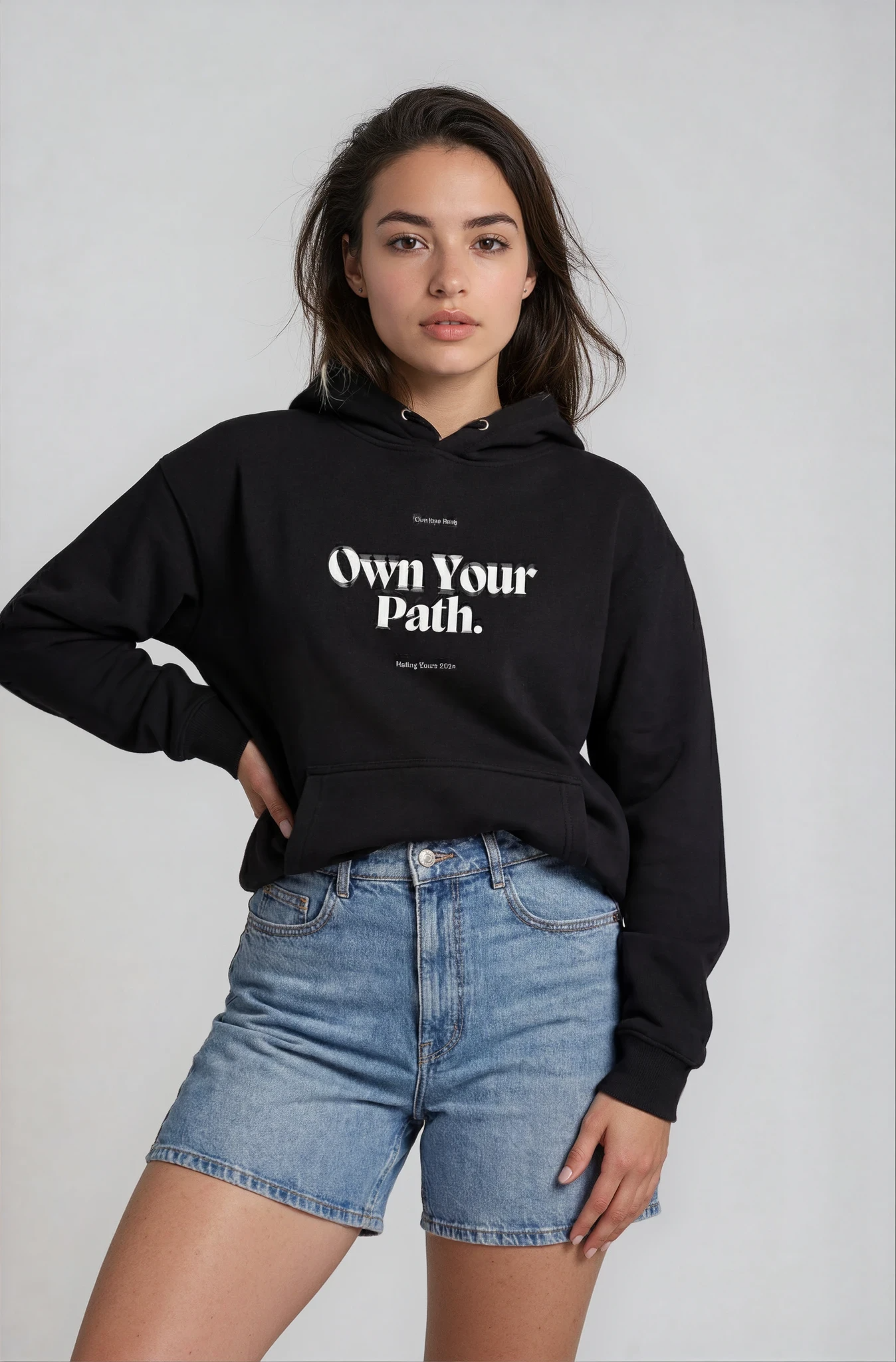 Own Your Path motivational streetwear hoodie by VirtuousRise