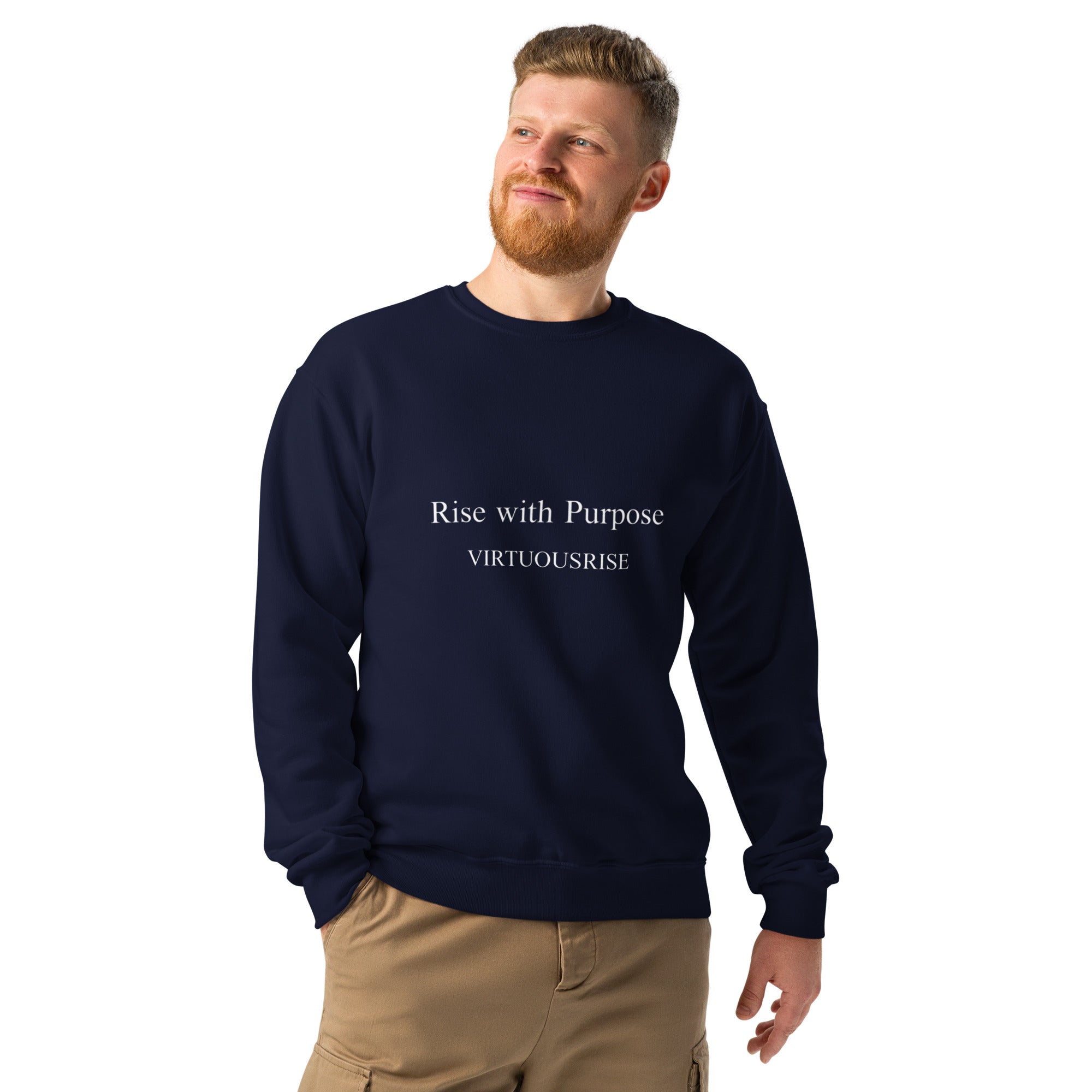 Premium Rise With Purpose inspirational sweatshirt VirtuousRise