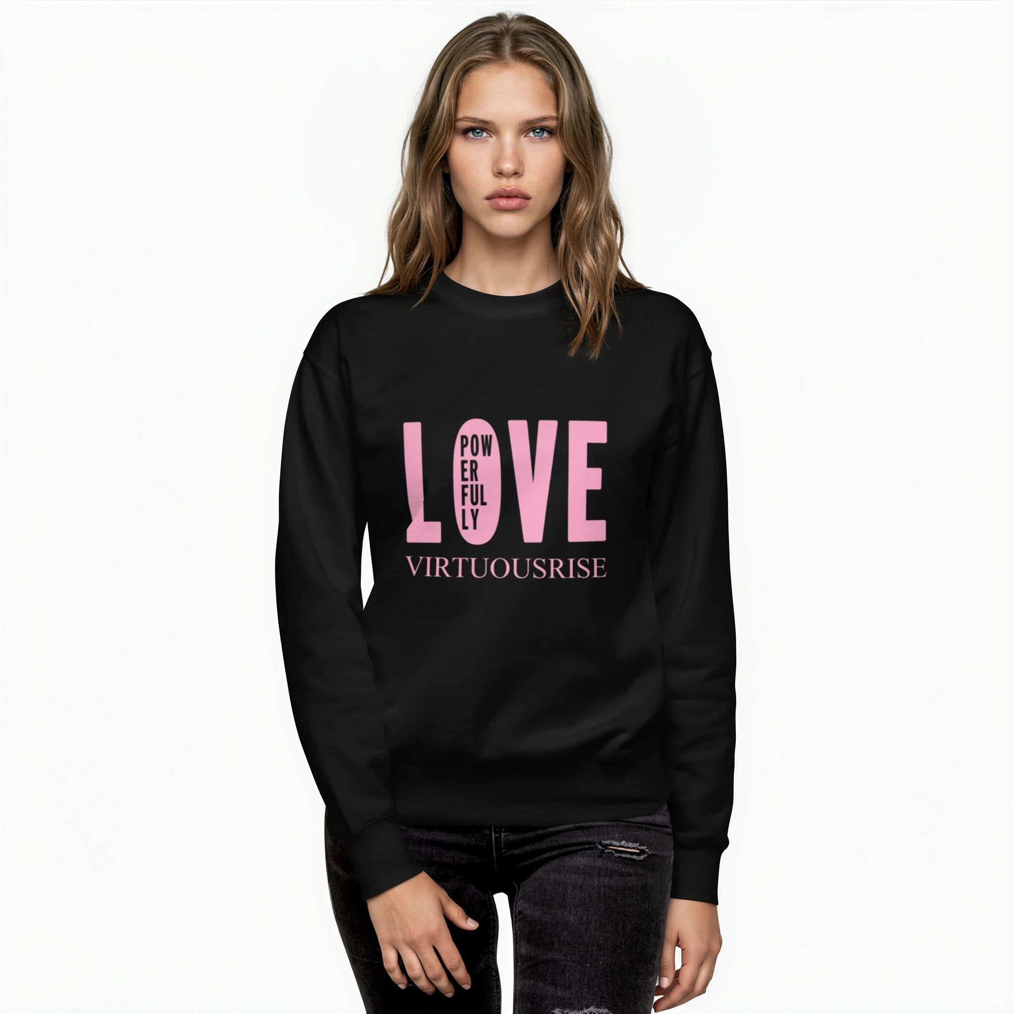 Love Powerfully Premium Crewneck Sweatshirt