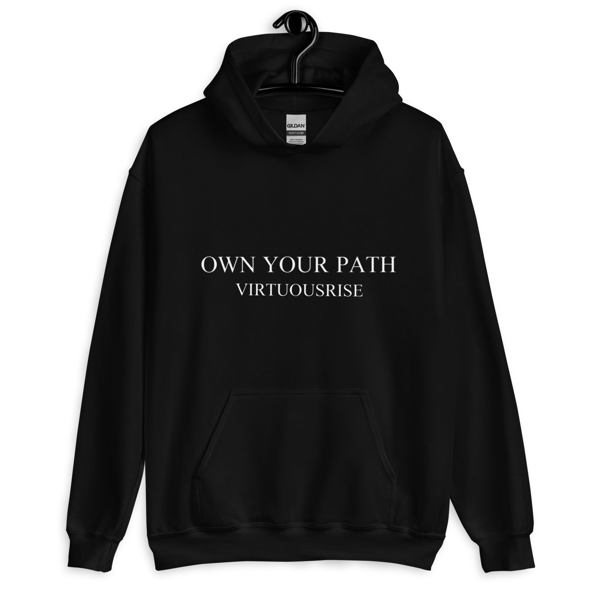 VirtuousRise Own Your Path motivational streetwear hoodie