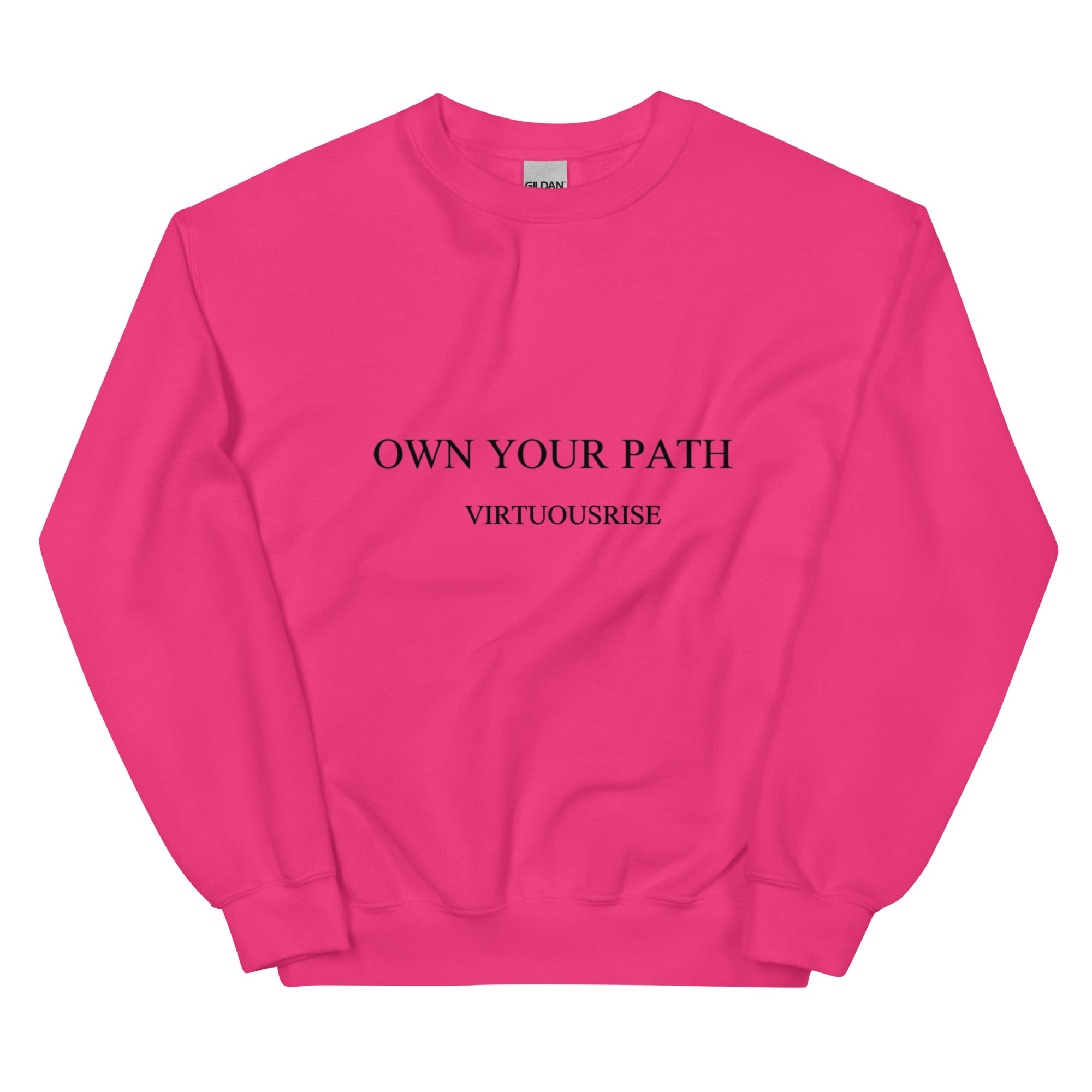 VirtuousRise Own Your Path premium motivational sweatshirt