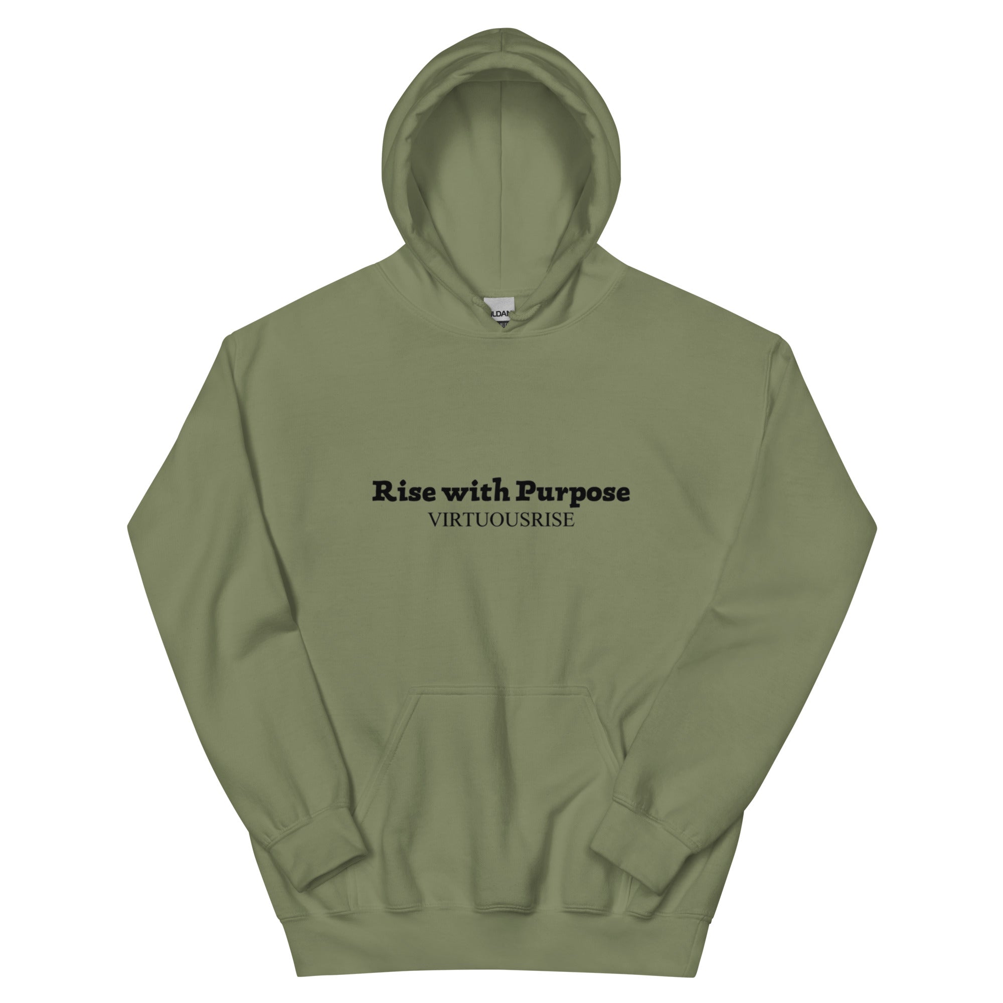Rise With Purpose inspirational streetwear hoodie VirtuousRise