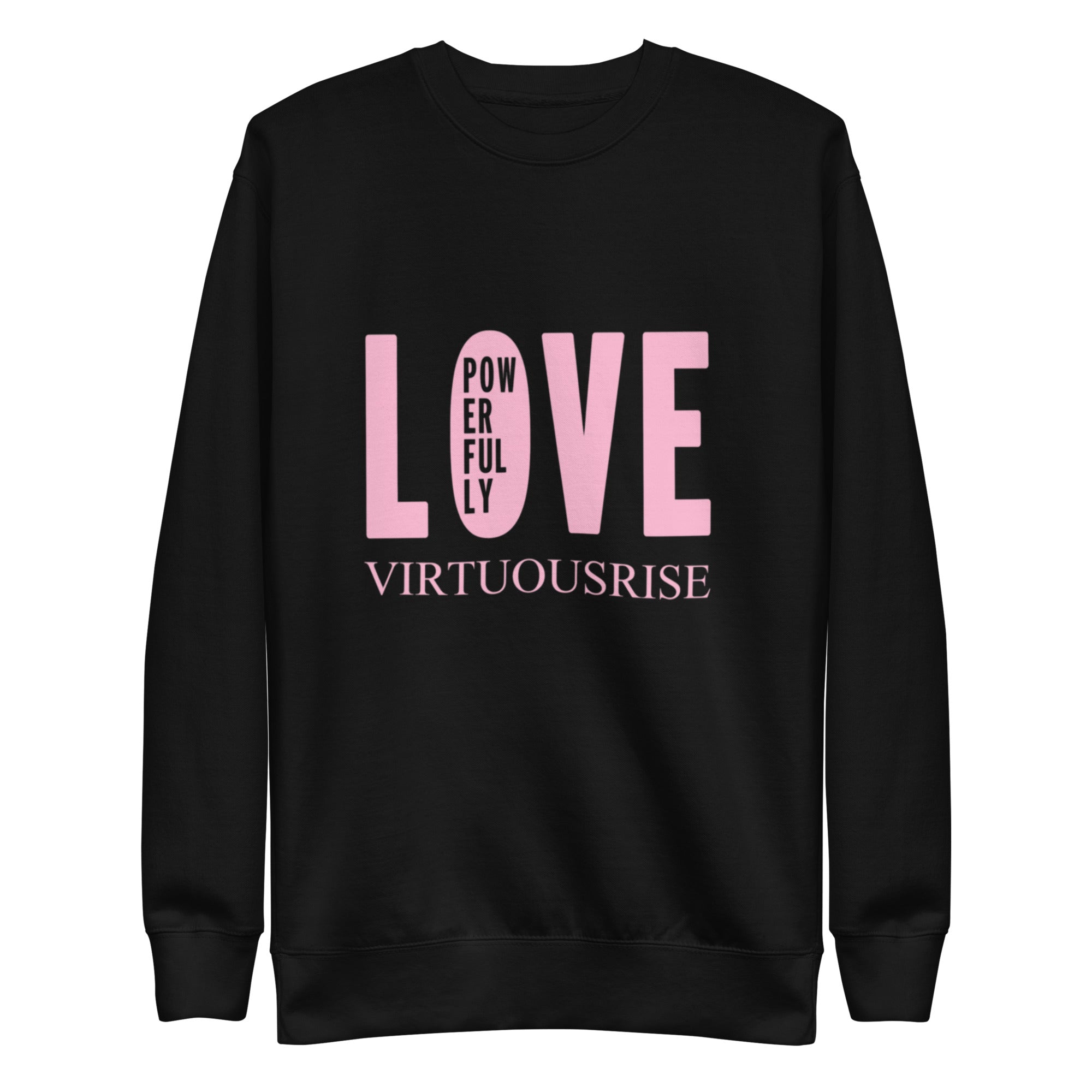 Inspirational motivational streetwear sweatshirt VirtuousRise

