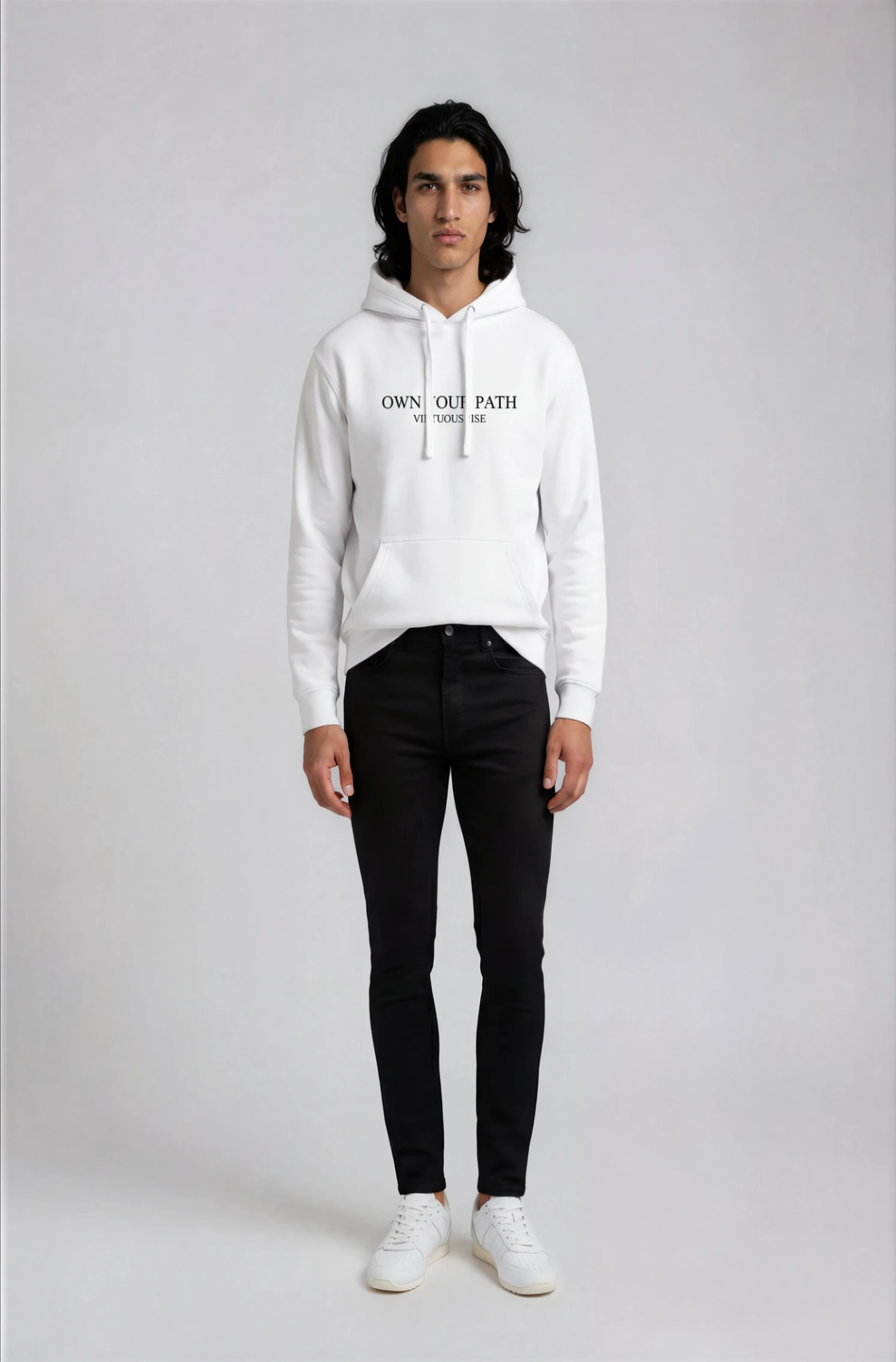 Own Your Path motivational streetwear hoodie by VirtuousRise
