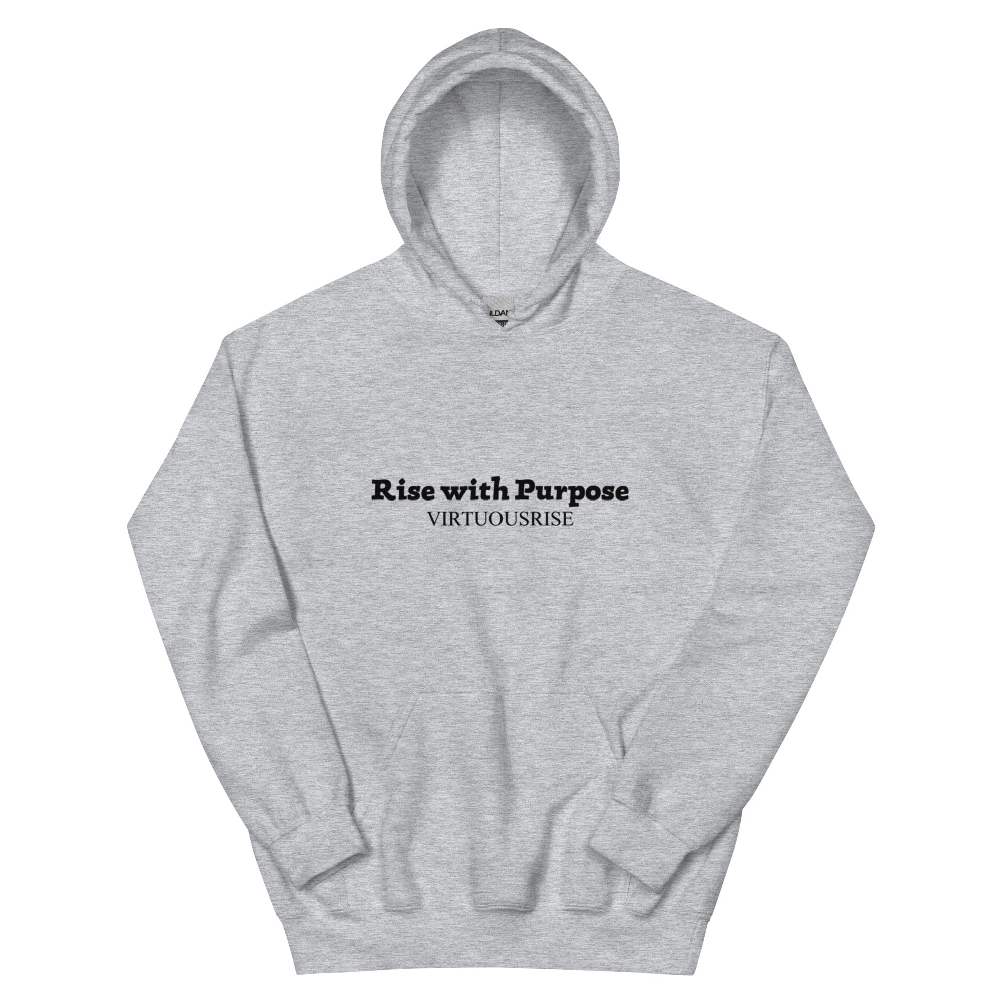 Premium Rise With Purpose motivational hoodie VirtuousRise
