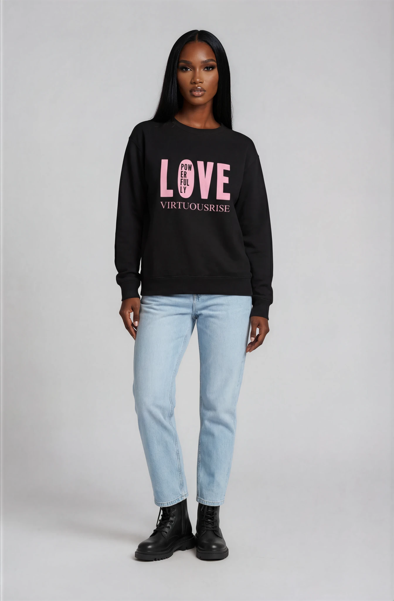 Love Powerfully Premium Crewneck Sweatshirt