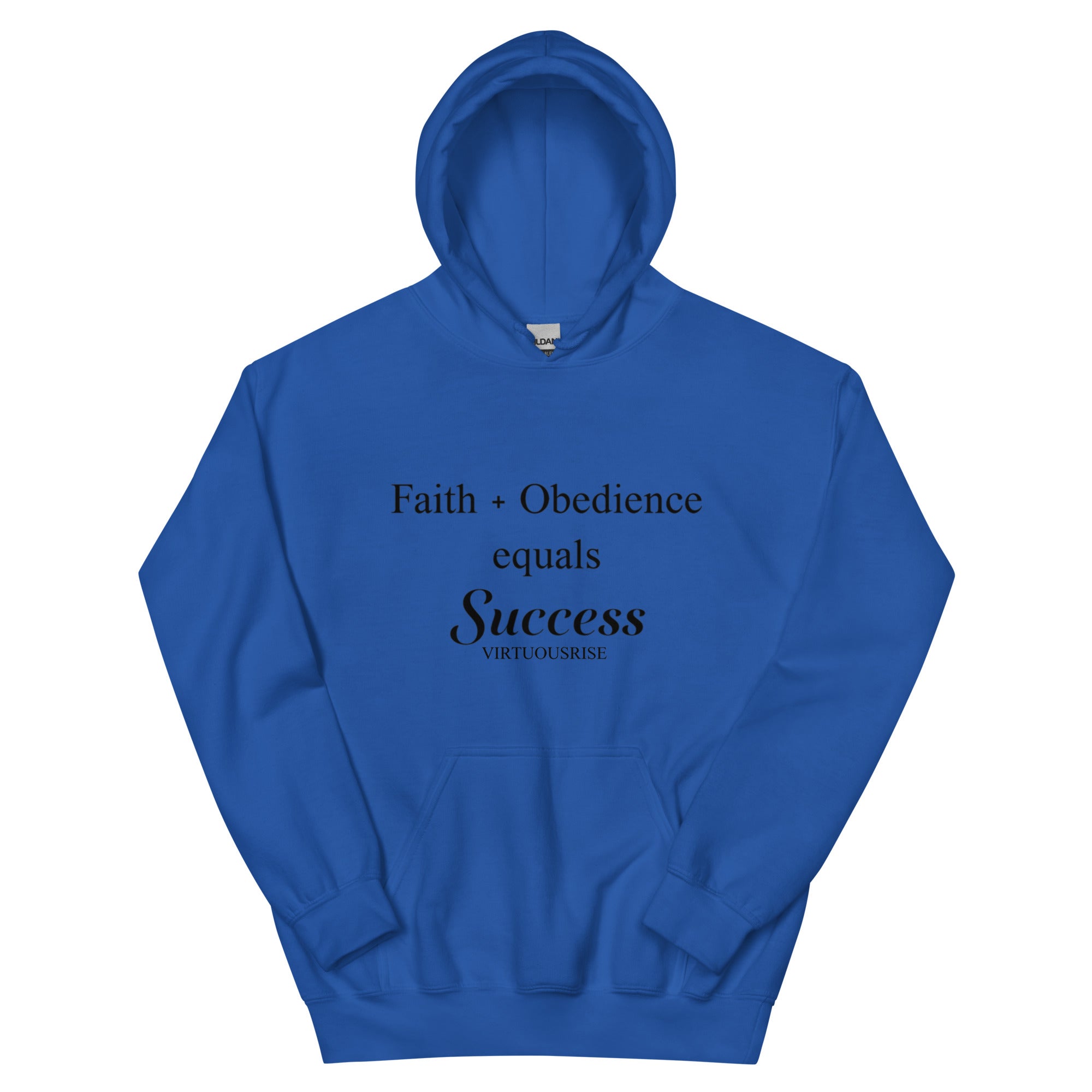 VirtuousRise Faith Obedience Success motivational streetwear hoodie
