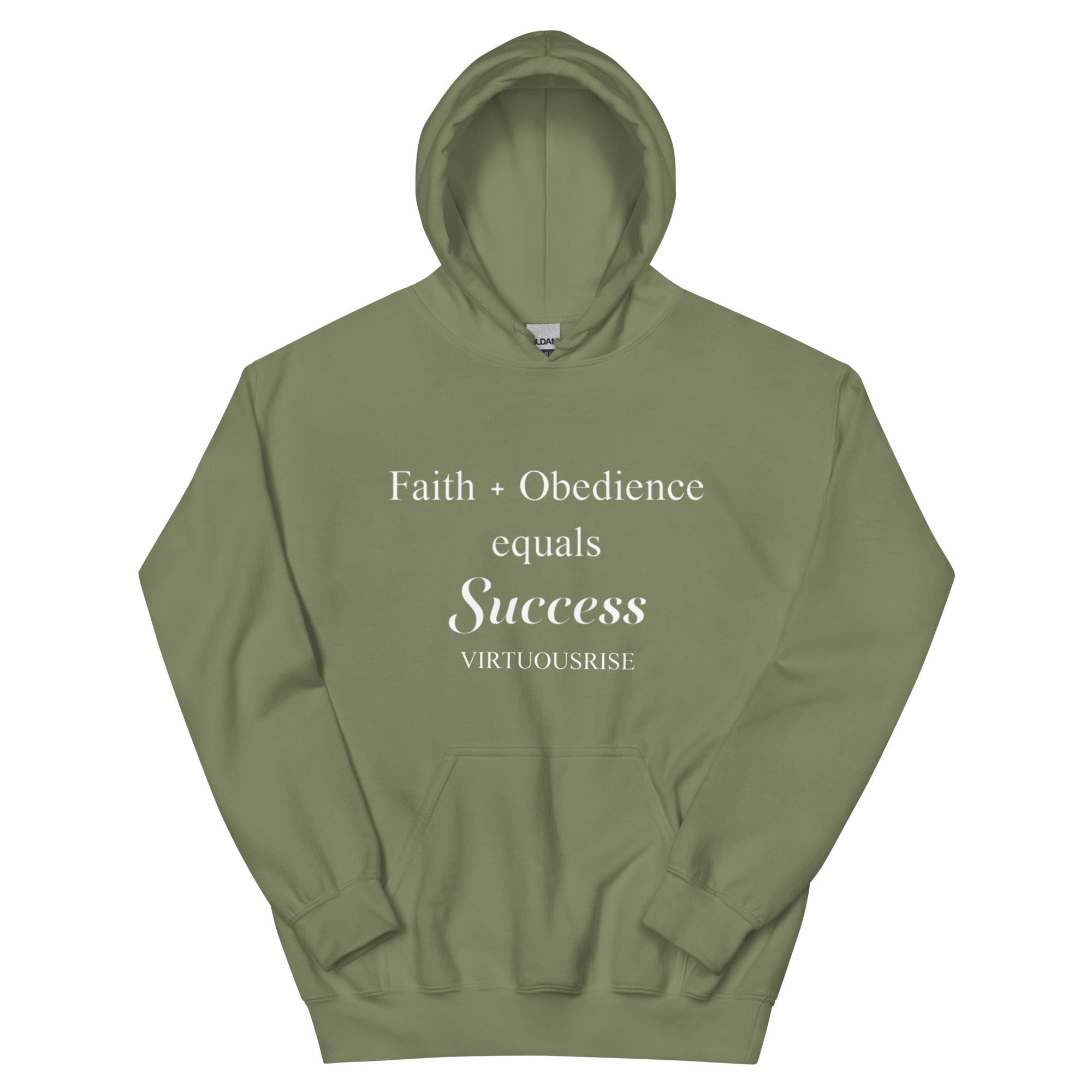 VirtuousRise Faith Obedience Success motivational streetwear hoodie
