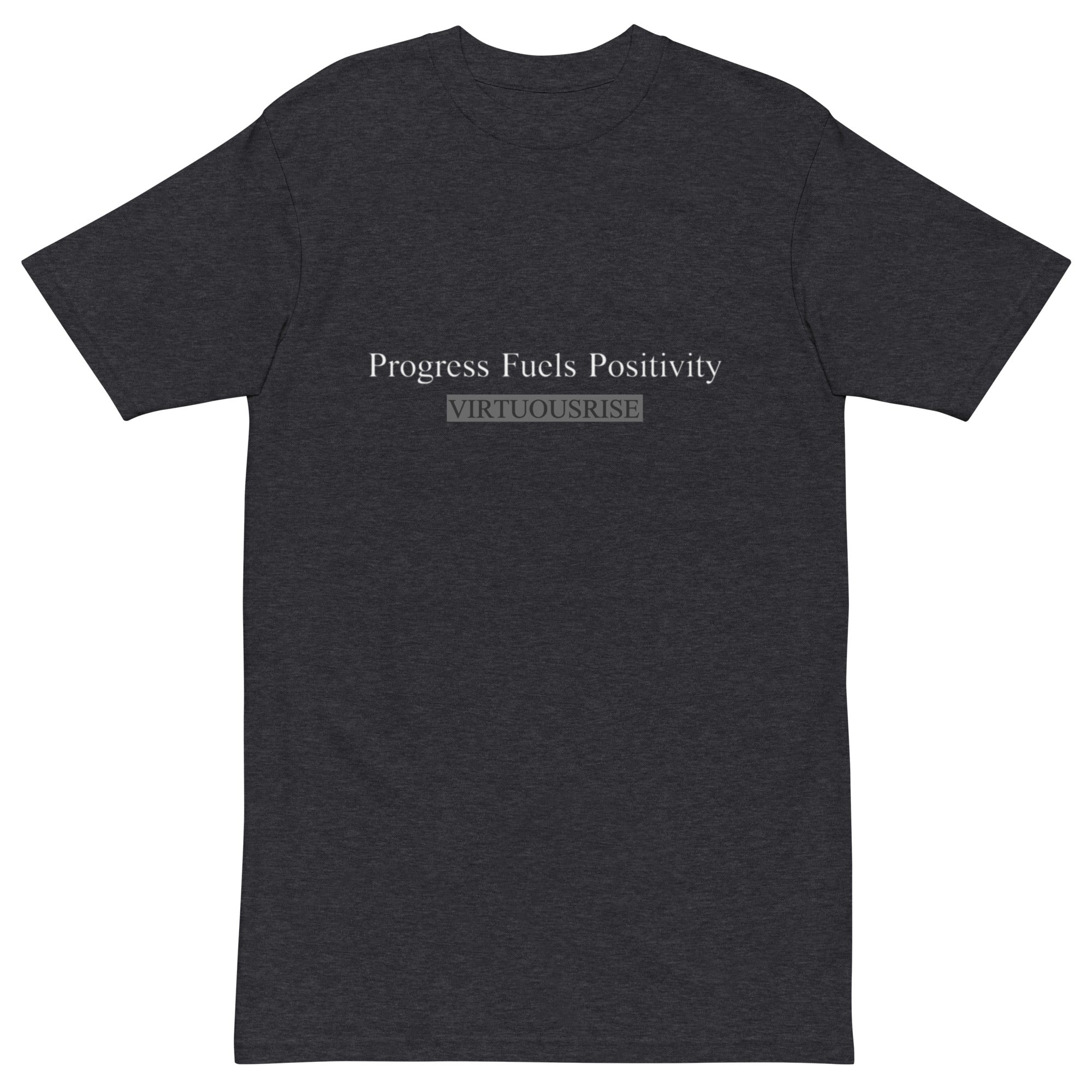 VirtuousRise Positivity Fuels Progress motivational streetwear t-shirt